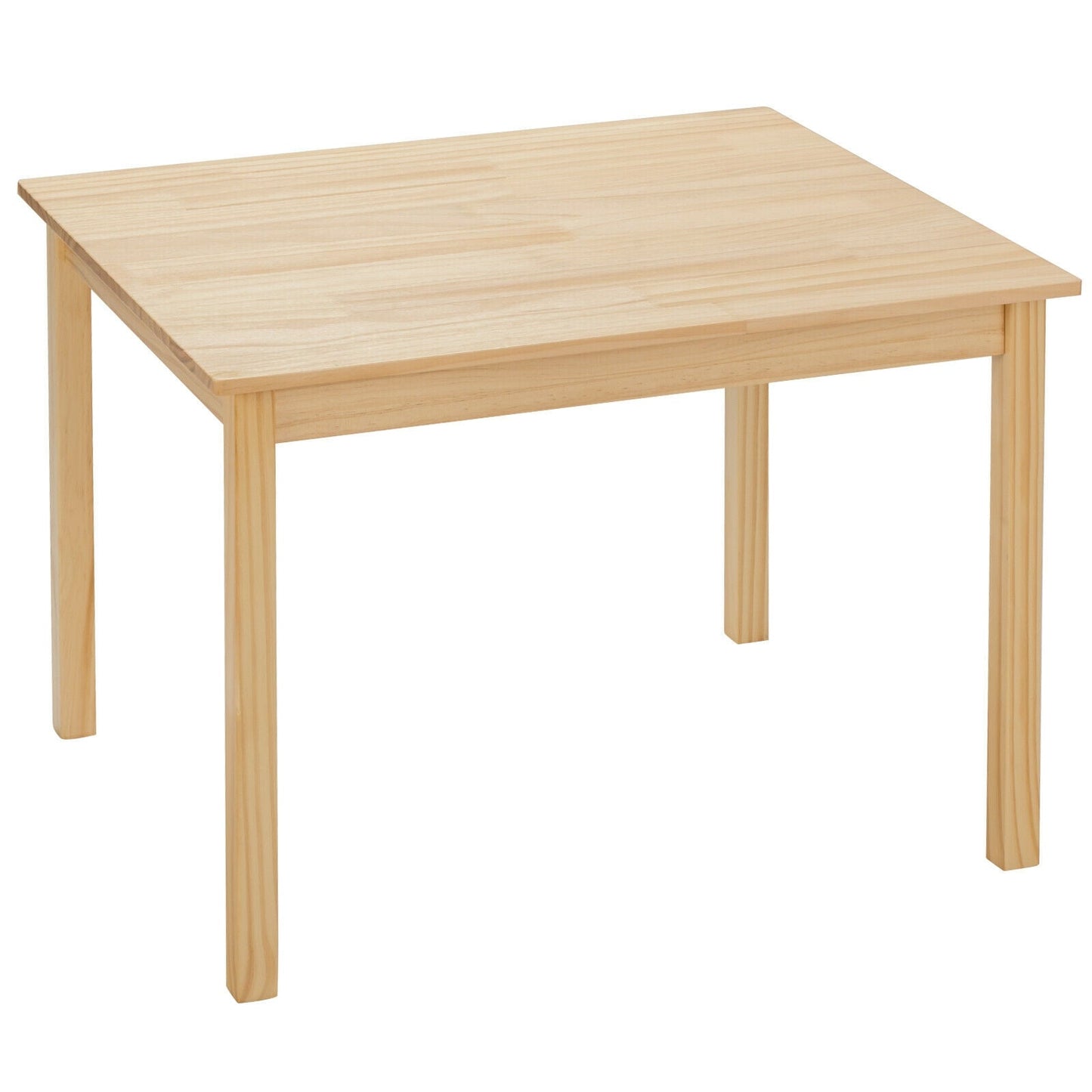 5 pcs Kids Pine Wood Multicolor Table Chair Set