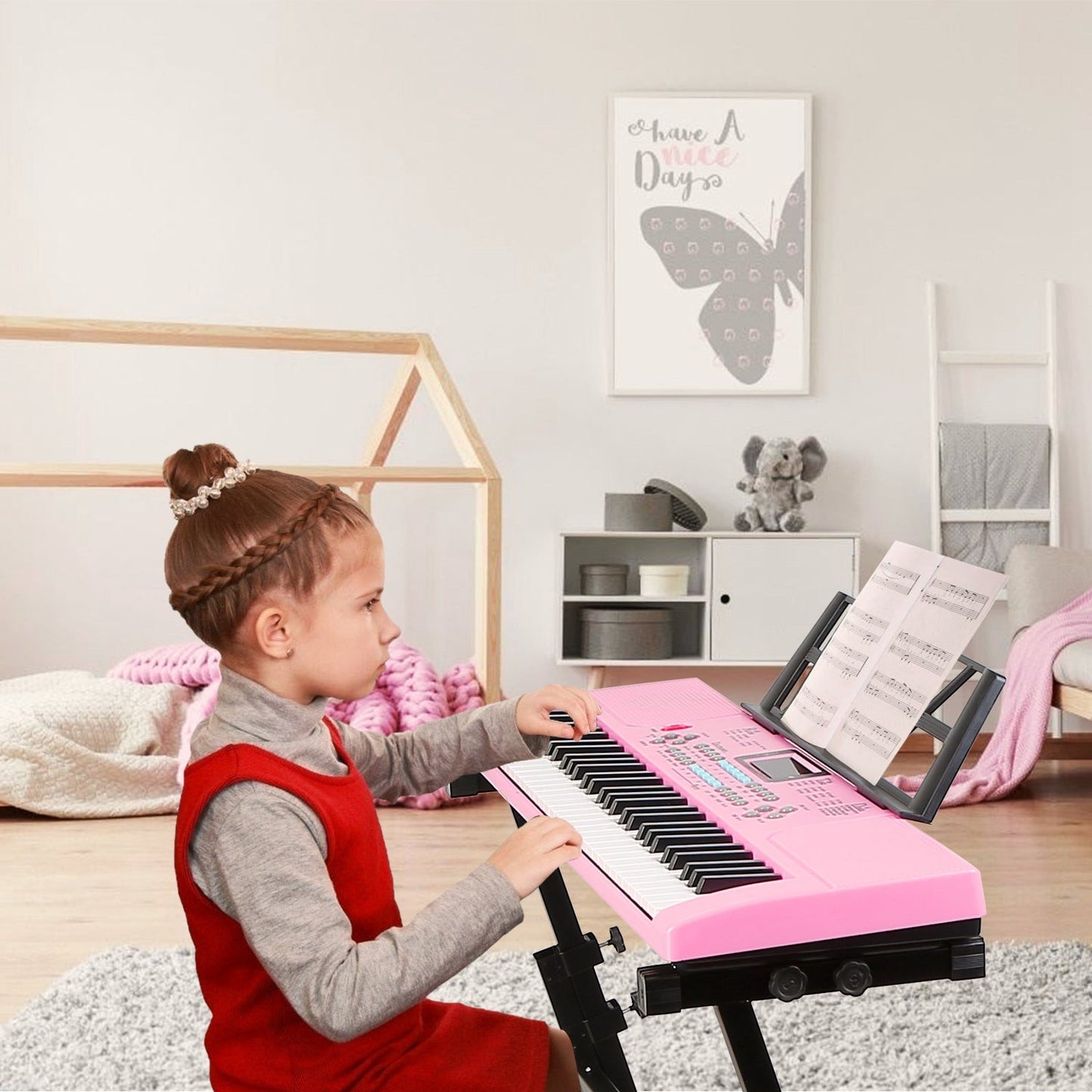 GBruno 61 Keys Digital Music Electronic Keyboard
