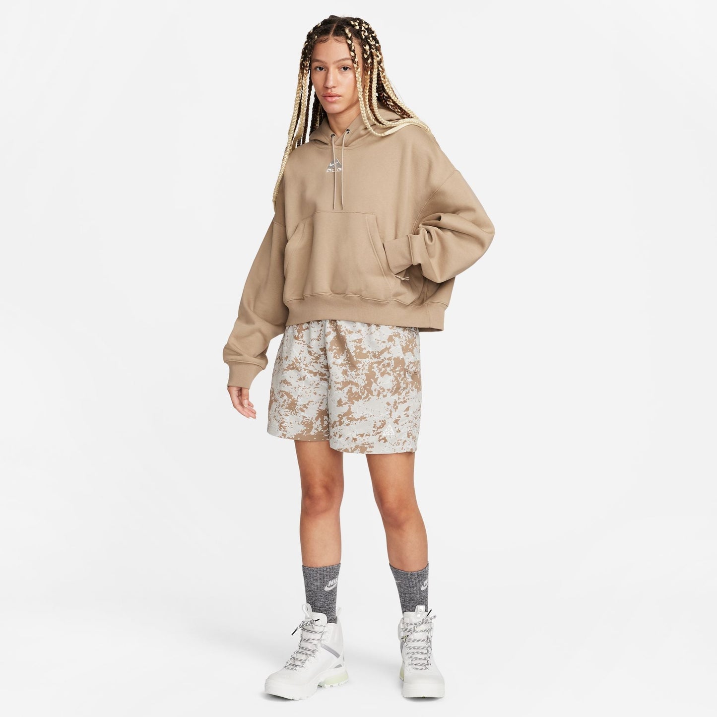 Women's Nike ACG "Tuff Knit" Therma-FIT Hoodie - Khaki