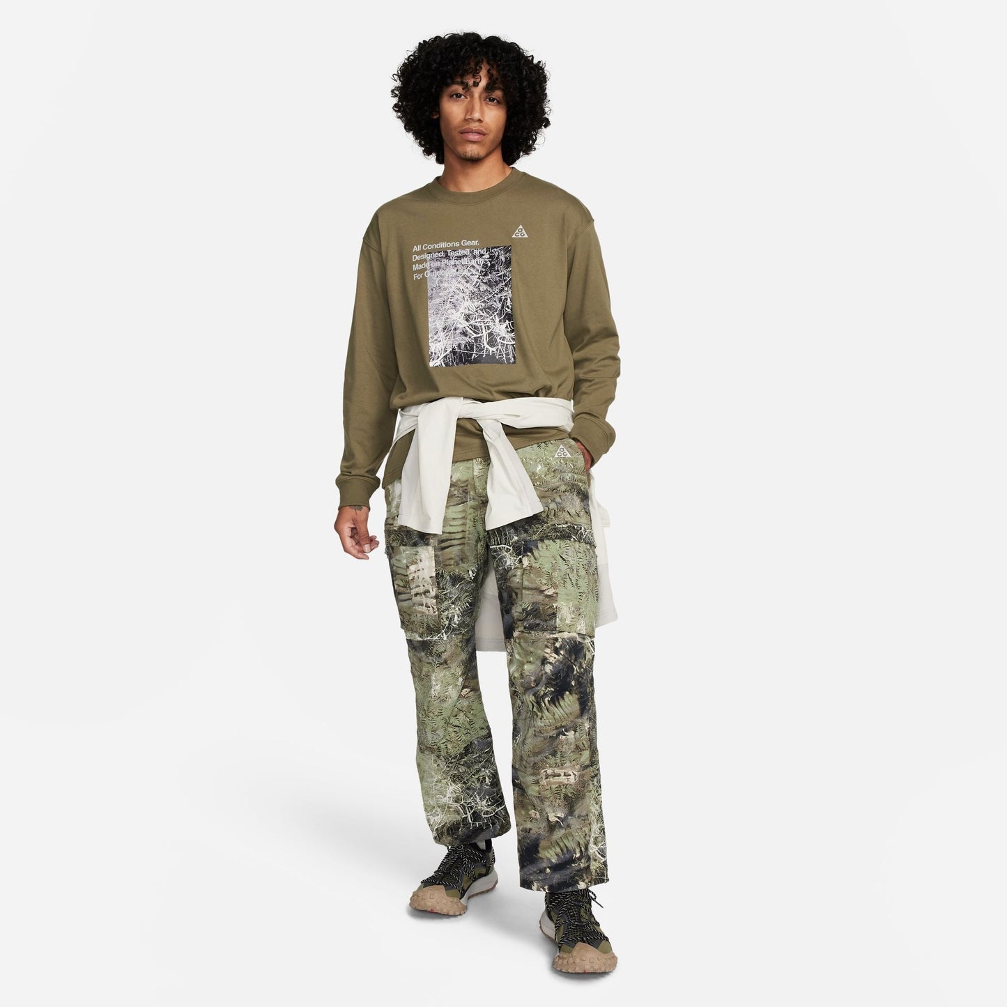 Nike ACG Long Sleeve T-Shirt - Medium Olive