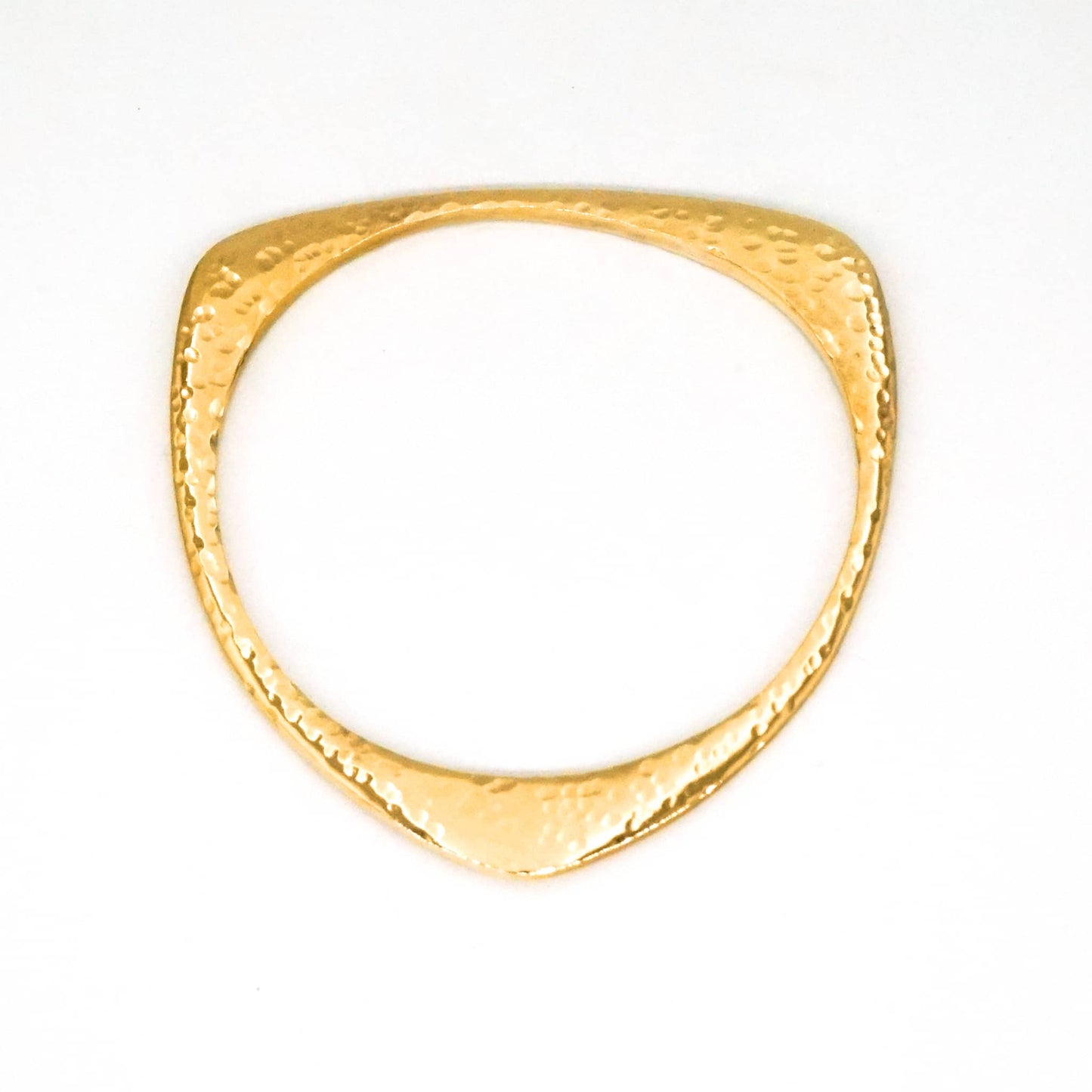 Triangular Brass Bangle Bracelet | Nia