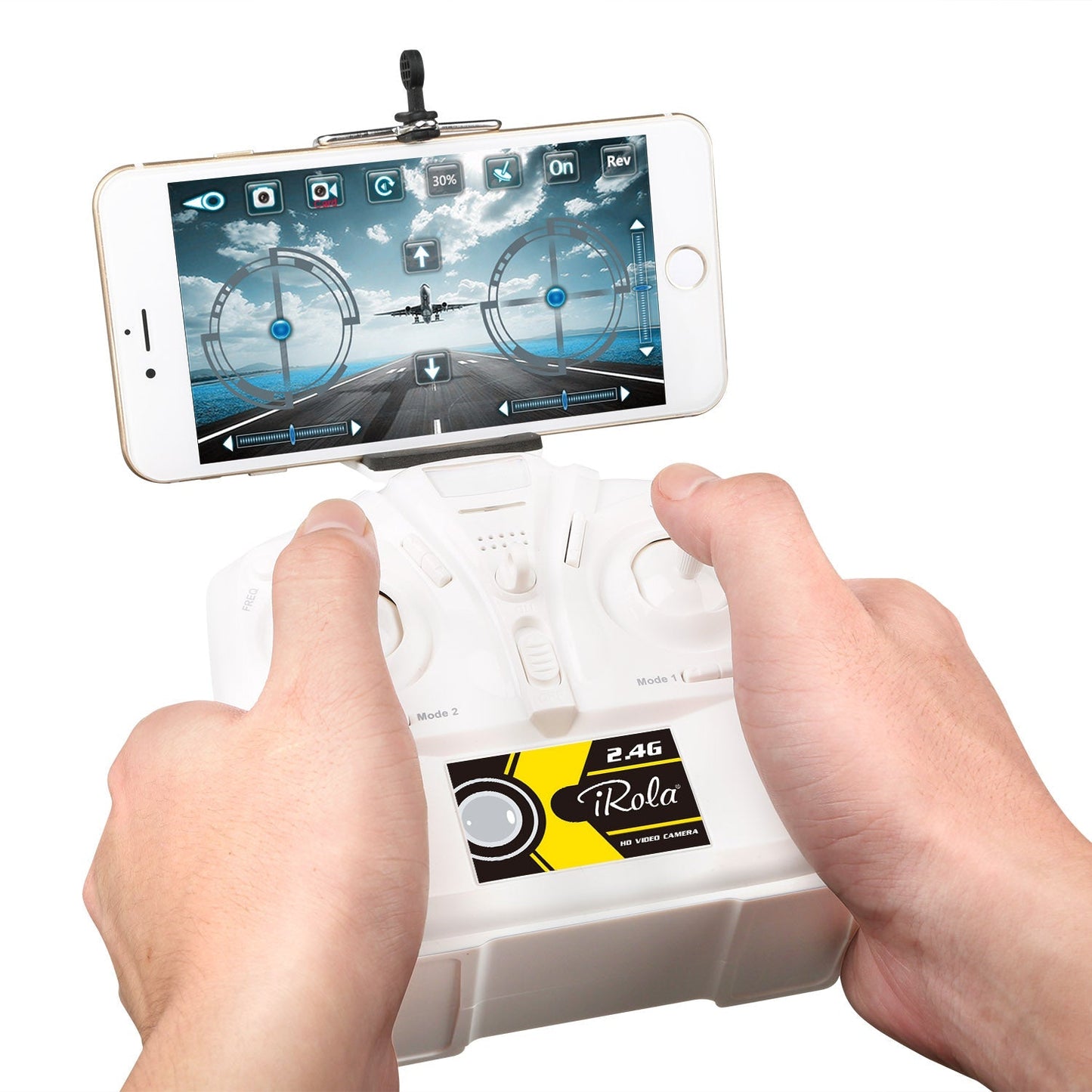 4.5 Ch 6 Axis Gyro 6 Motor 2.4Ghz RC WIFI FPV Quadcopter with HD Camera