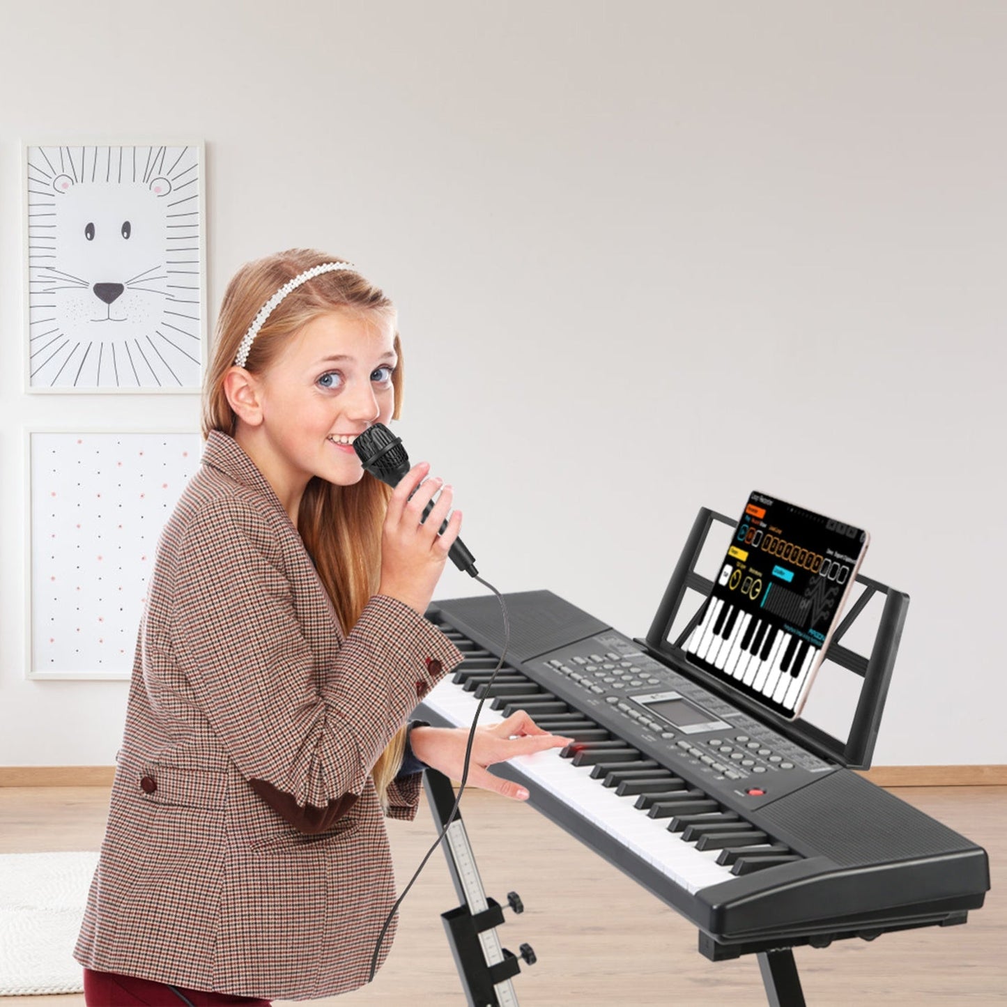 GBruno 61 Keys Digital Music Keyboard