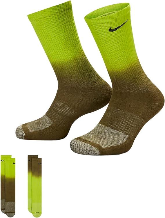 Nike Everyday Plus Cushion Socks - Lime Green Fade