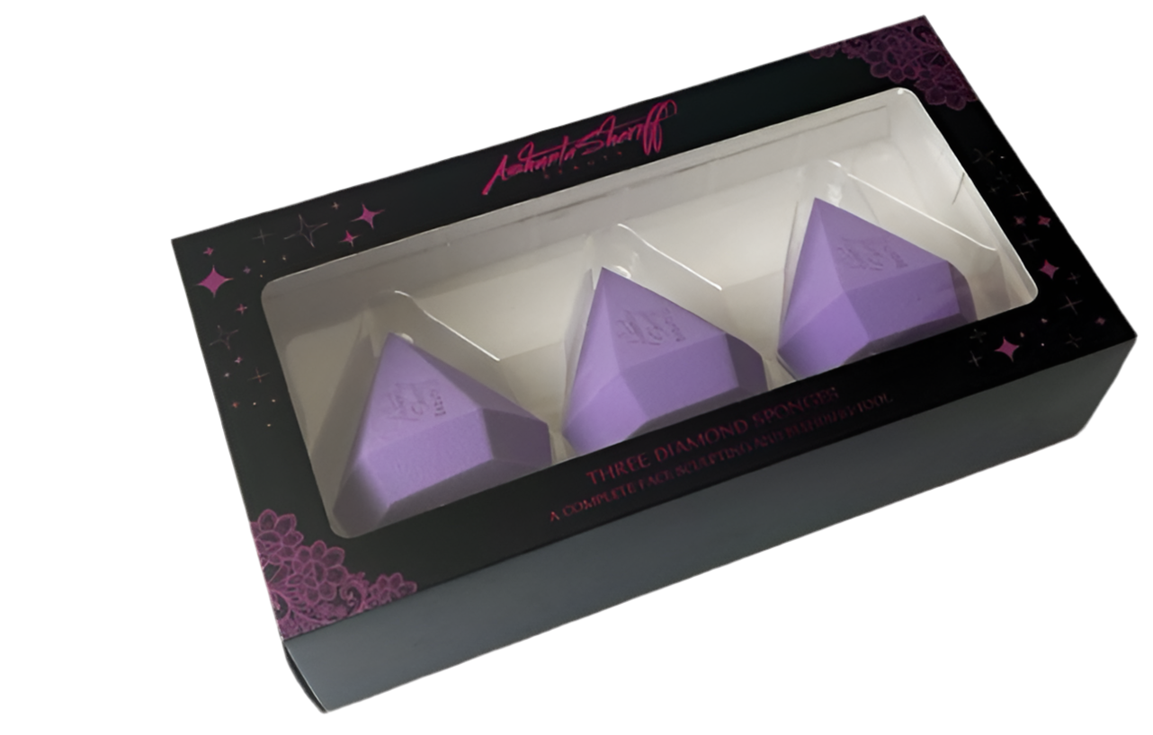 Ashunta Sheriff Beauty Diamond Sponge 3 pc set