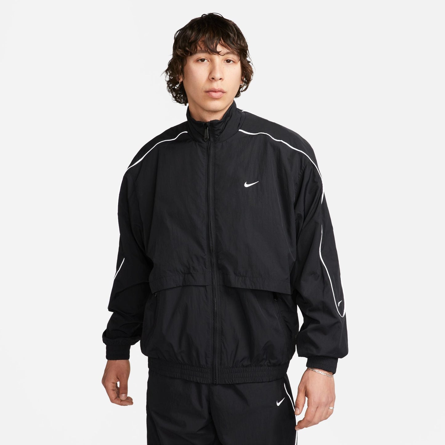Nike Sportswear Solo Swoosh Woven Jacket - Black