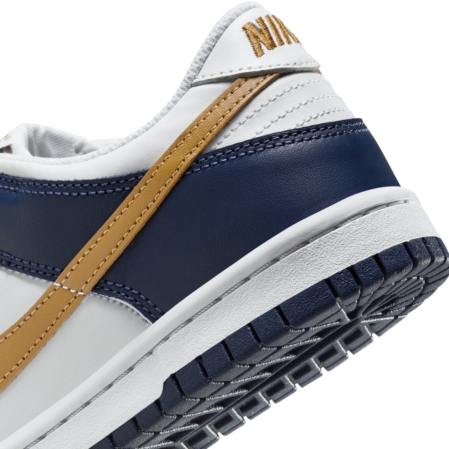 Big Kid's Nike Dunk Low - "Wheat/Midnight Navy"