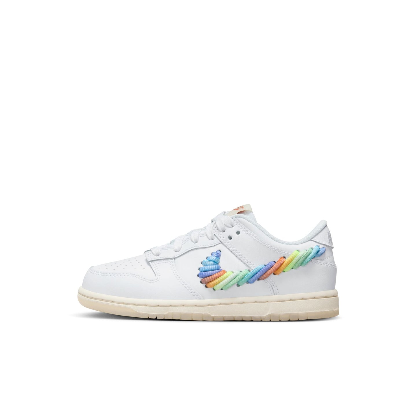 Little Kid's Nike Dunk Low SE - "White/Multi-Color"