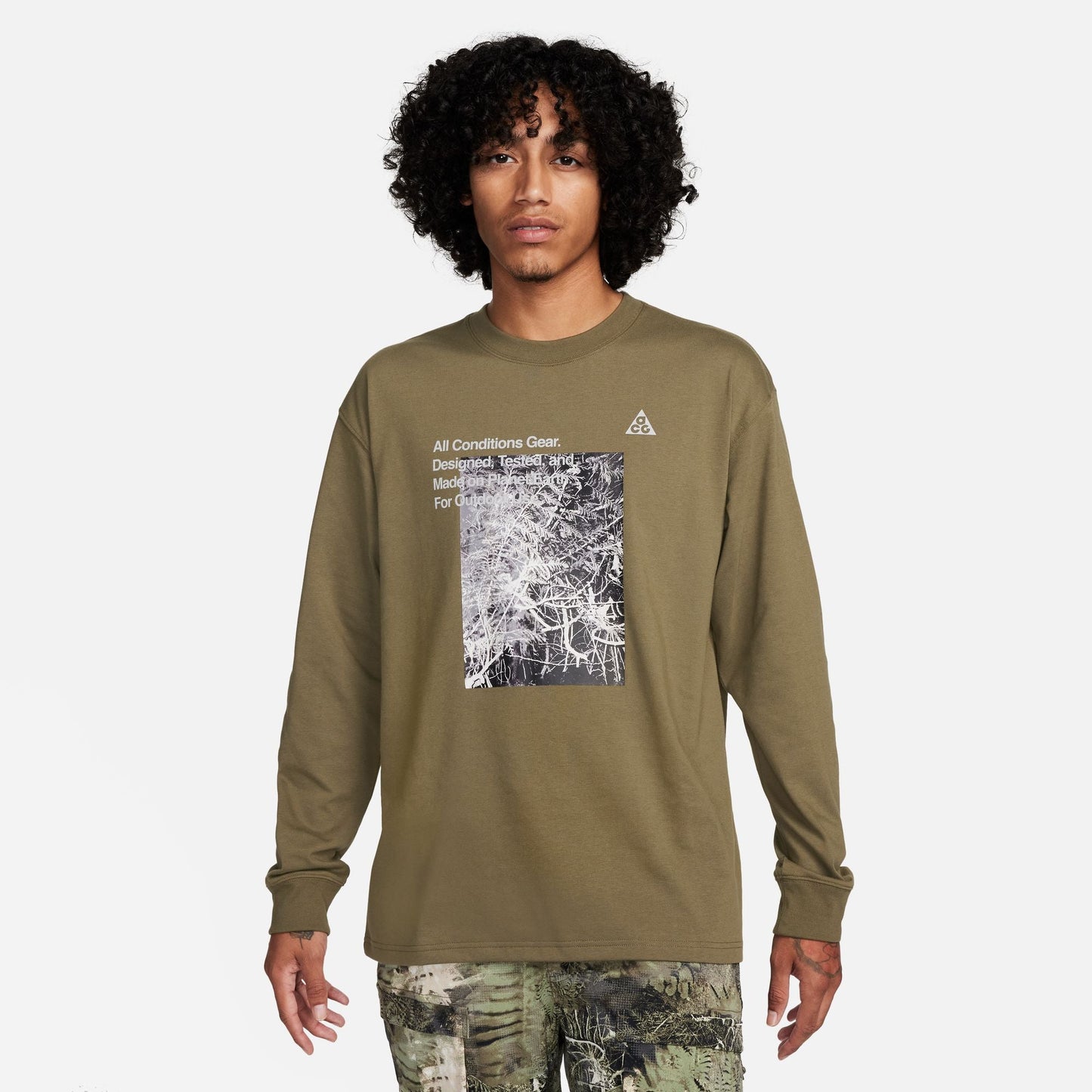 Nike ACG Long Sleeve T-Shirt - Medium Olive
