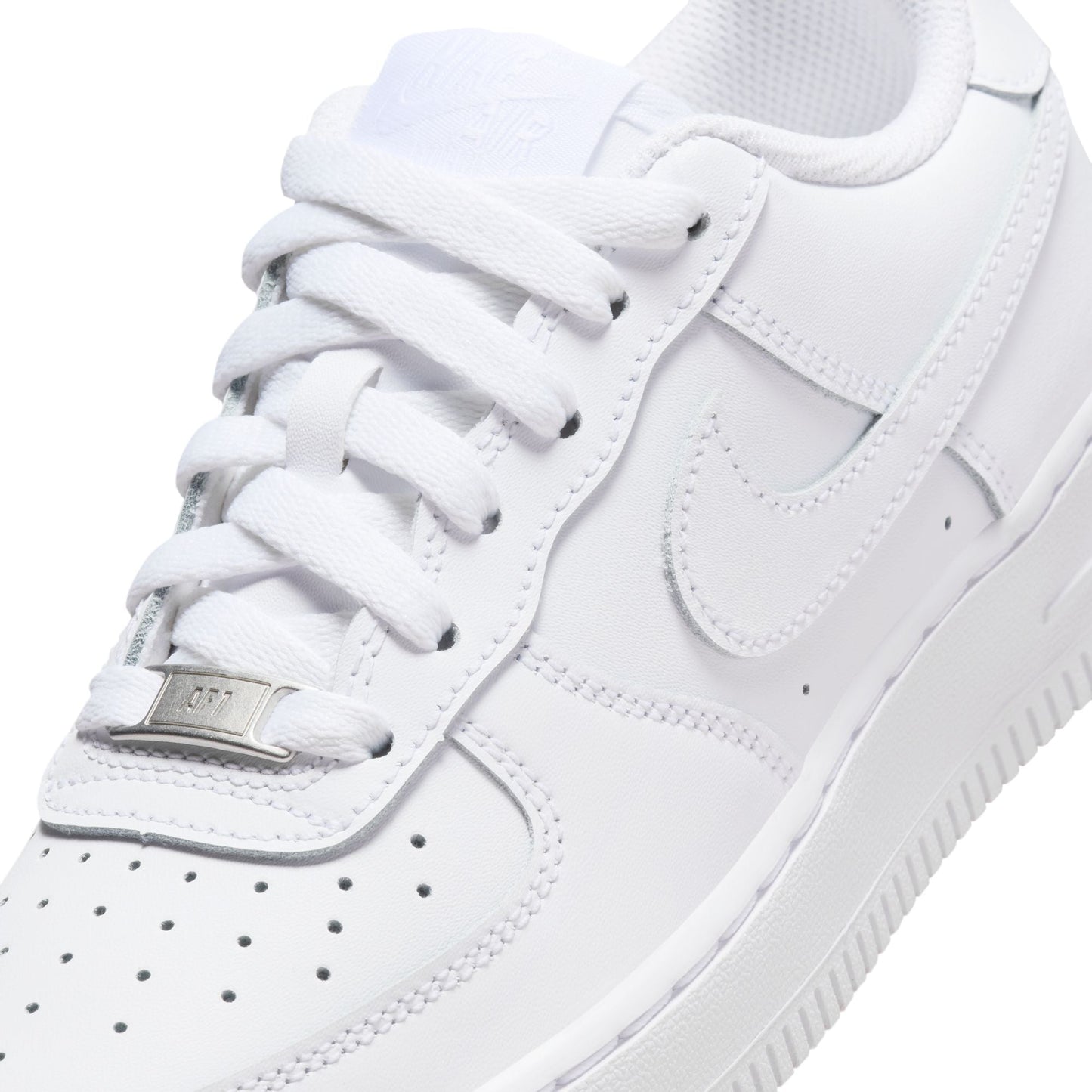 Big Kid's Nike Air Force 1 LE - "White/White"