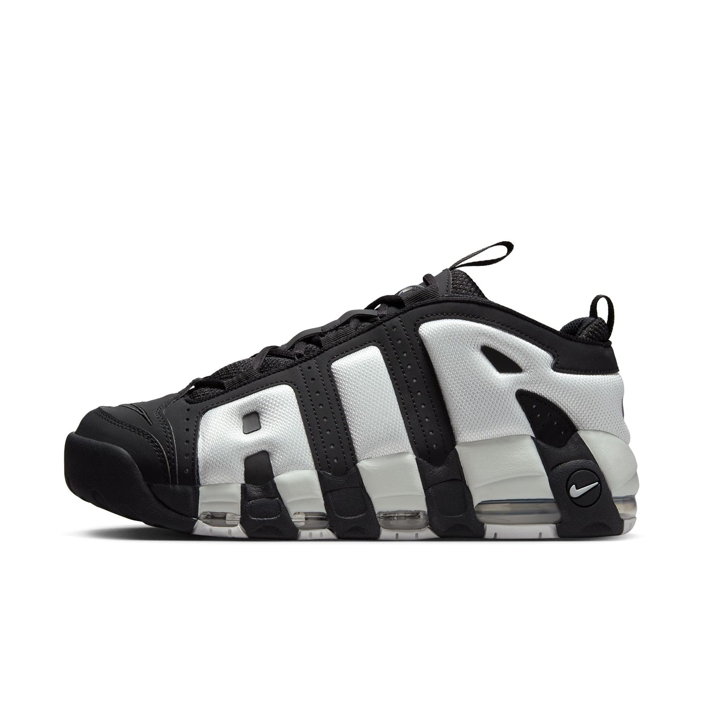 Men's Nike Air More Uptempo Low - "Black Metallic Silver"