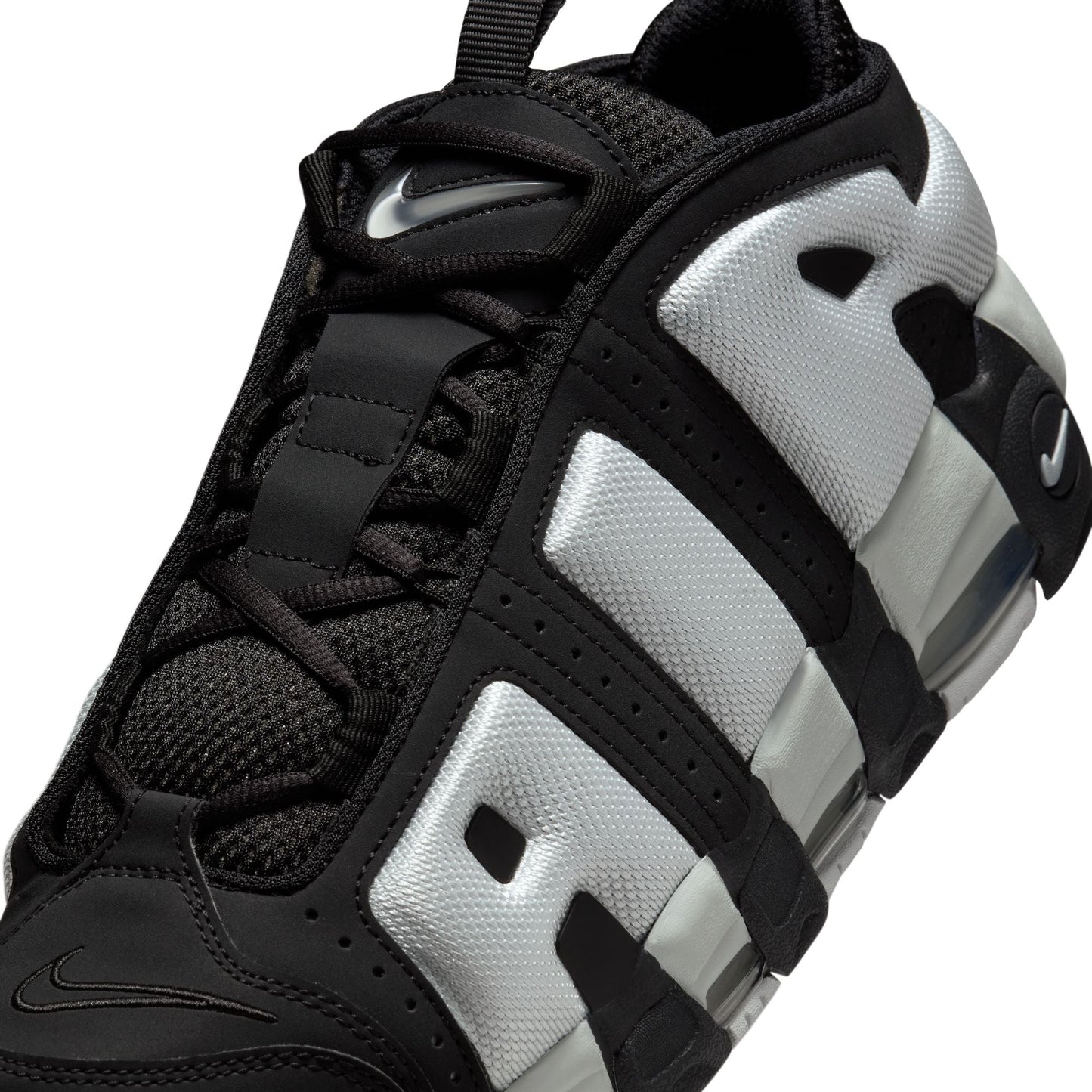 Men's Nike Air More Uptempo Low - "Black Metallic Silver"