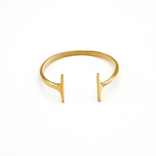 Double T Wrap Brass Bracelet | Simba