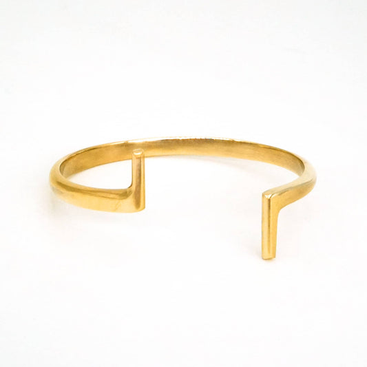 Double Bar Brass Cuff Bracelet | Hawa