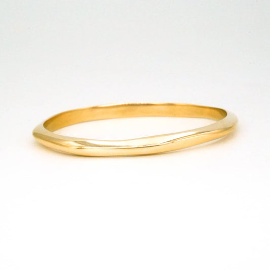 Irregular Wave Brass Bangle | Kente