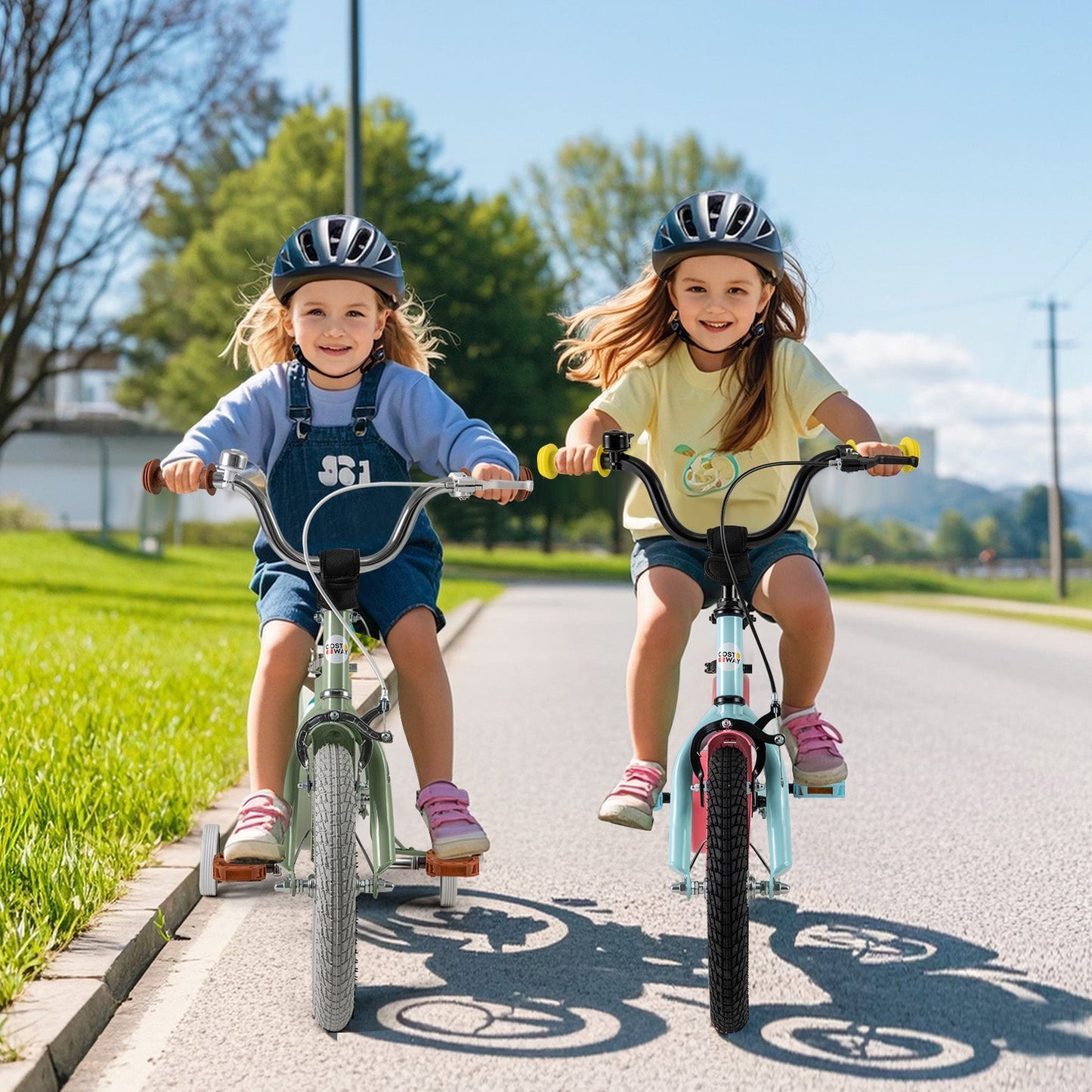 Kids Bike with Adjustable Handlebar and Saddle Blue-16 inches