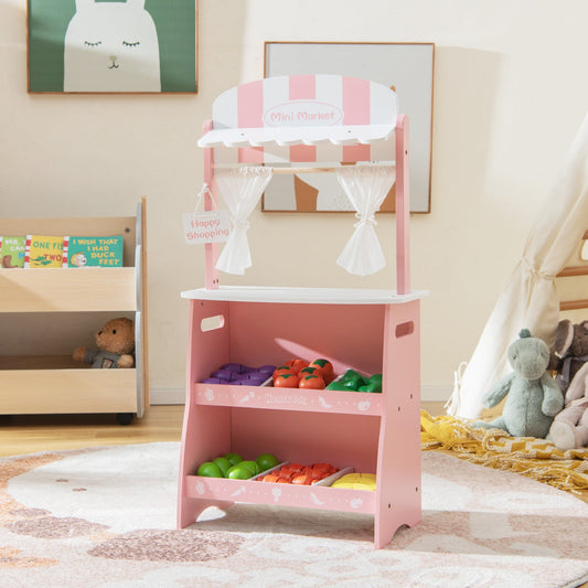 Kid's Farmers Market Stand-Pink