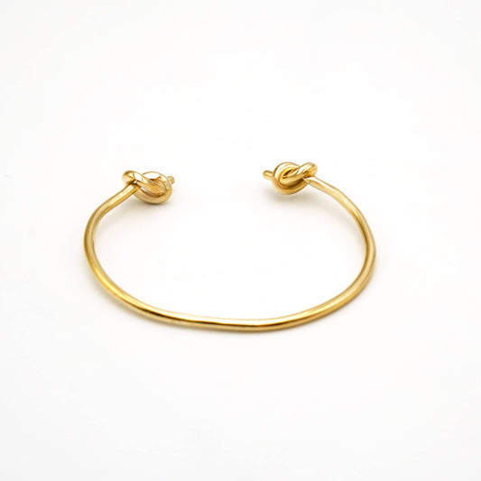 Double Knot Brass Cuff Bracelet | Mji