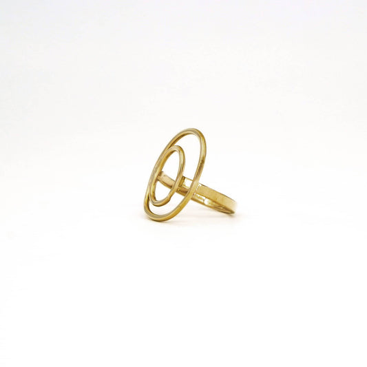 Double Moon Phase Cocktail Ring | Nita
