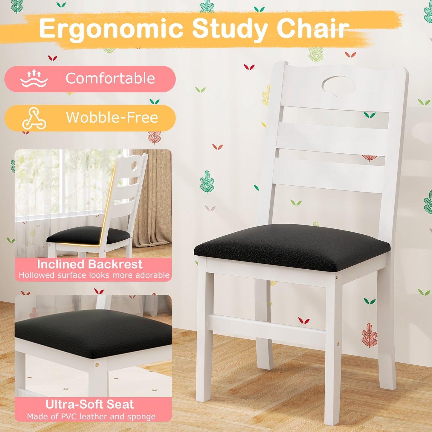 Twin House Bed with with 2 Drawers and Windmill-White