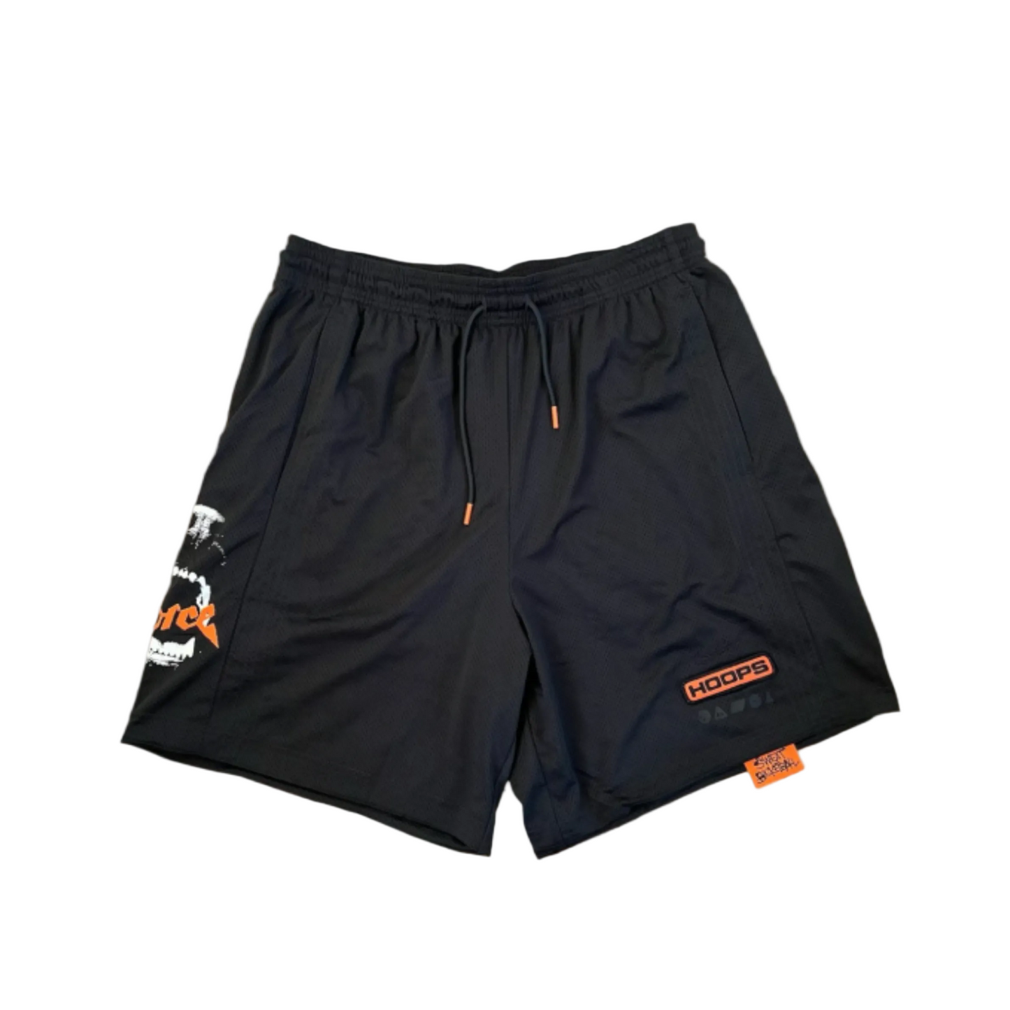 Men's Nike Dri Fit "Force Hoops" Mesh Basketball Shorts - "Black"