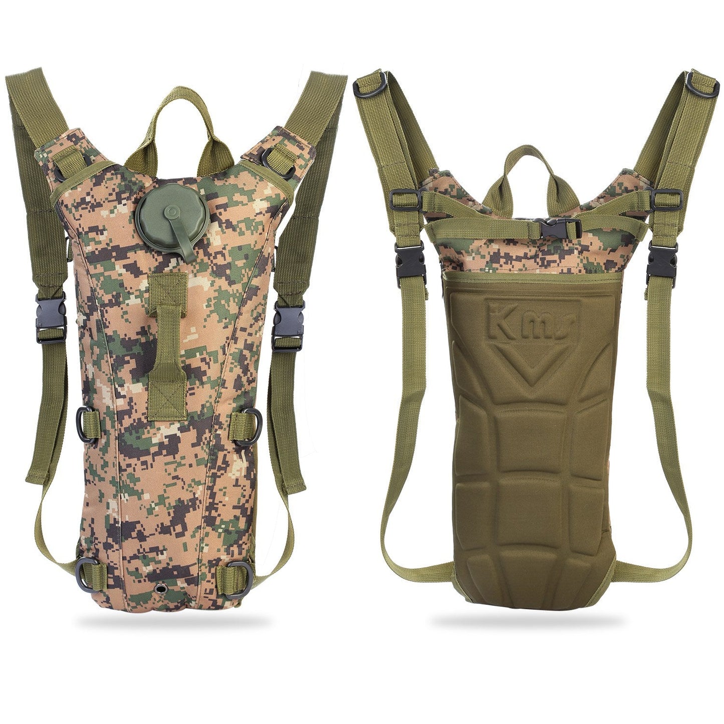 iMounTEK Tactical Hydration Pack 3L Water Bladder Adjustable Water Drink Backpack for Hiking Cycling Climbing Running