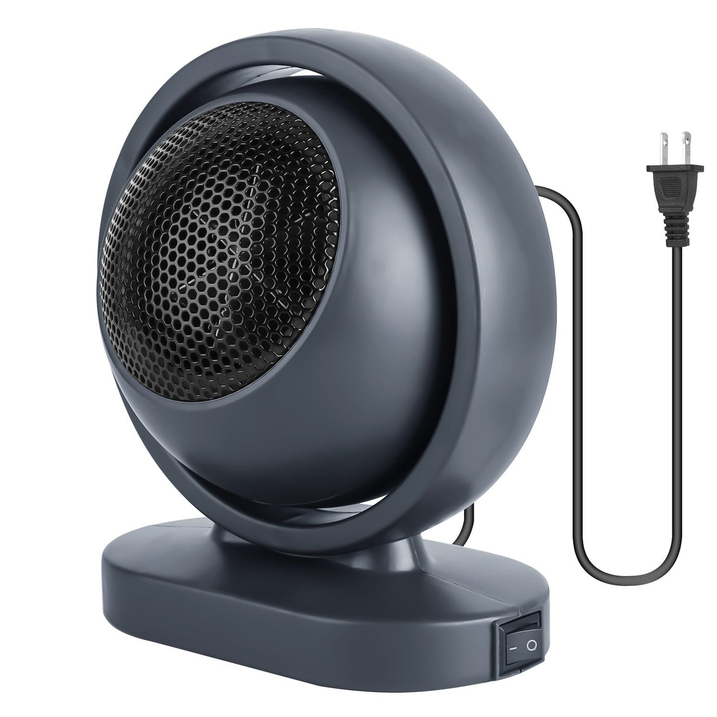 380W Space Heater with 30° Tilting Angle 3S Fast Heating Portable Desktop Electric Heater For Indoor Use With Overheat Protection Tip Over Protection