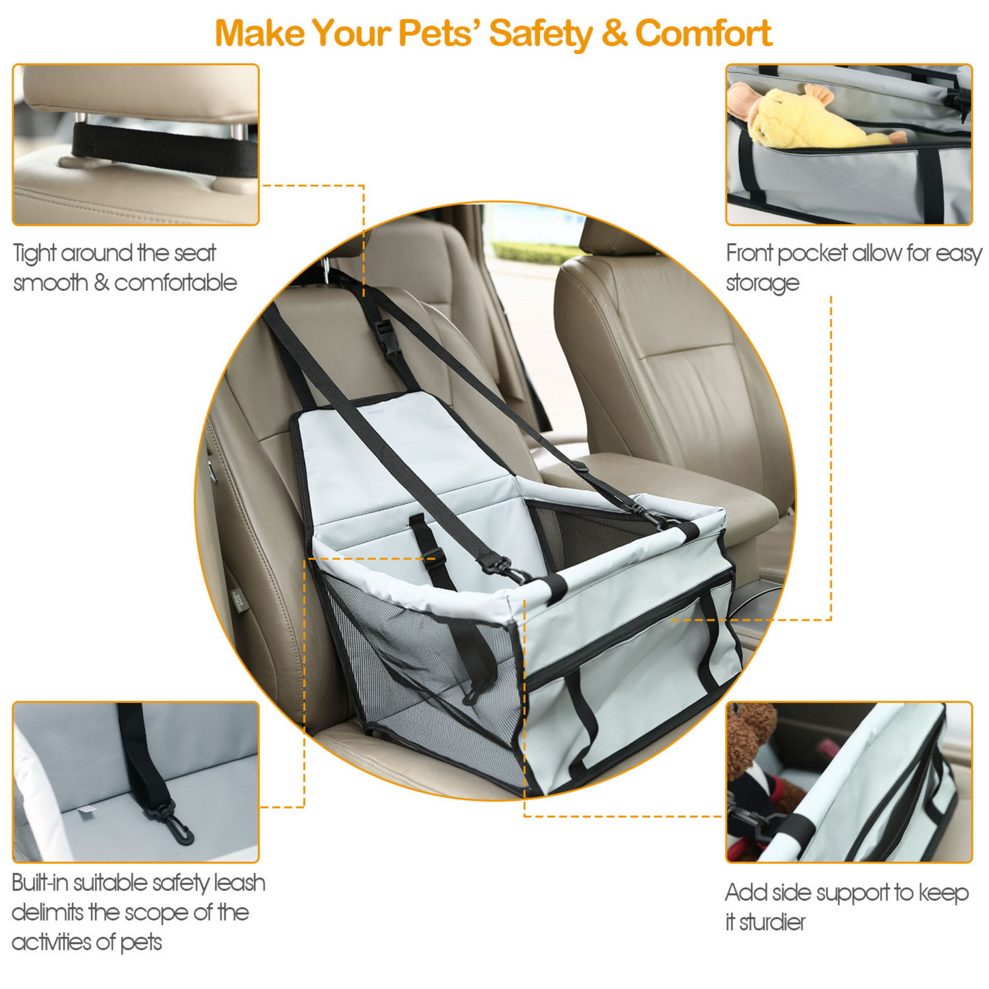 GBruno Dog Booster Car Seat