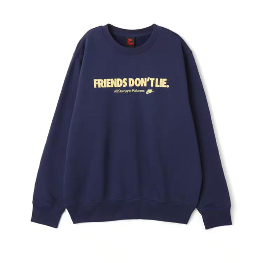 Men's Nike x Stranger Things Sportswear Club Crewneck - "Midnight Navy"