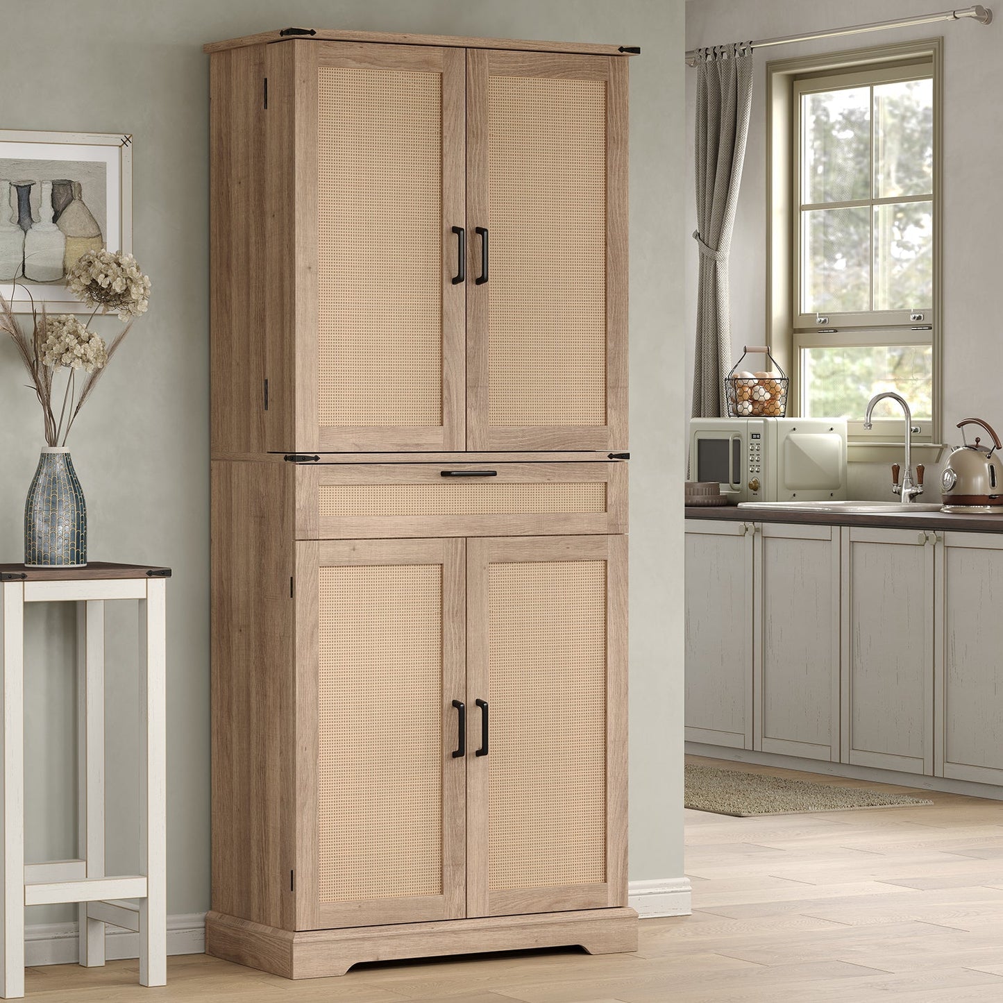72'' Tall Kitchen Storage Pantry Cabinet - Vektaya