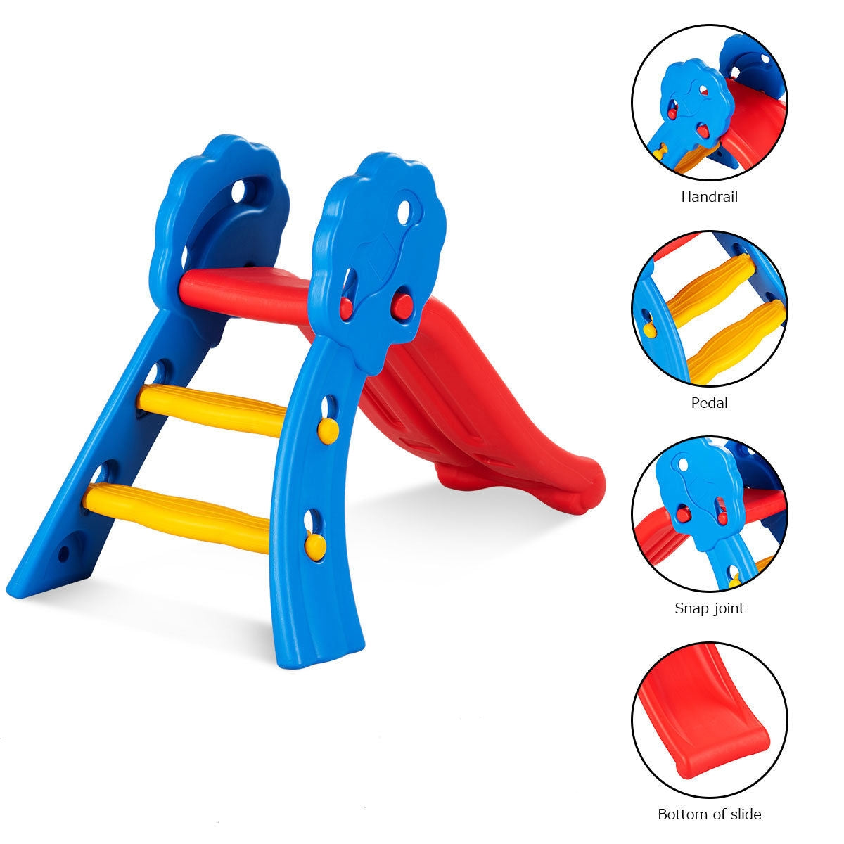 Indoor Outdoor Children Folding Up-down Slide